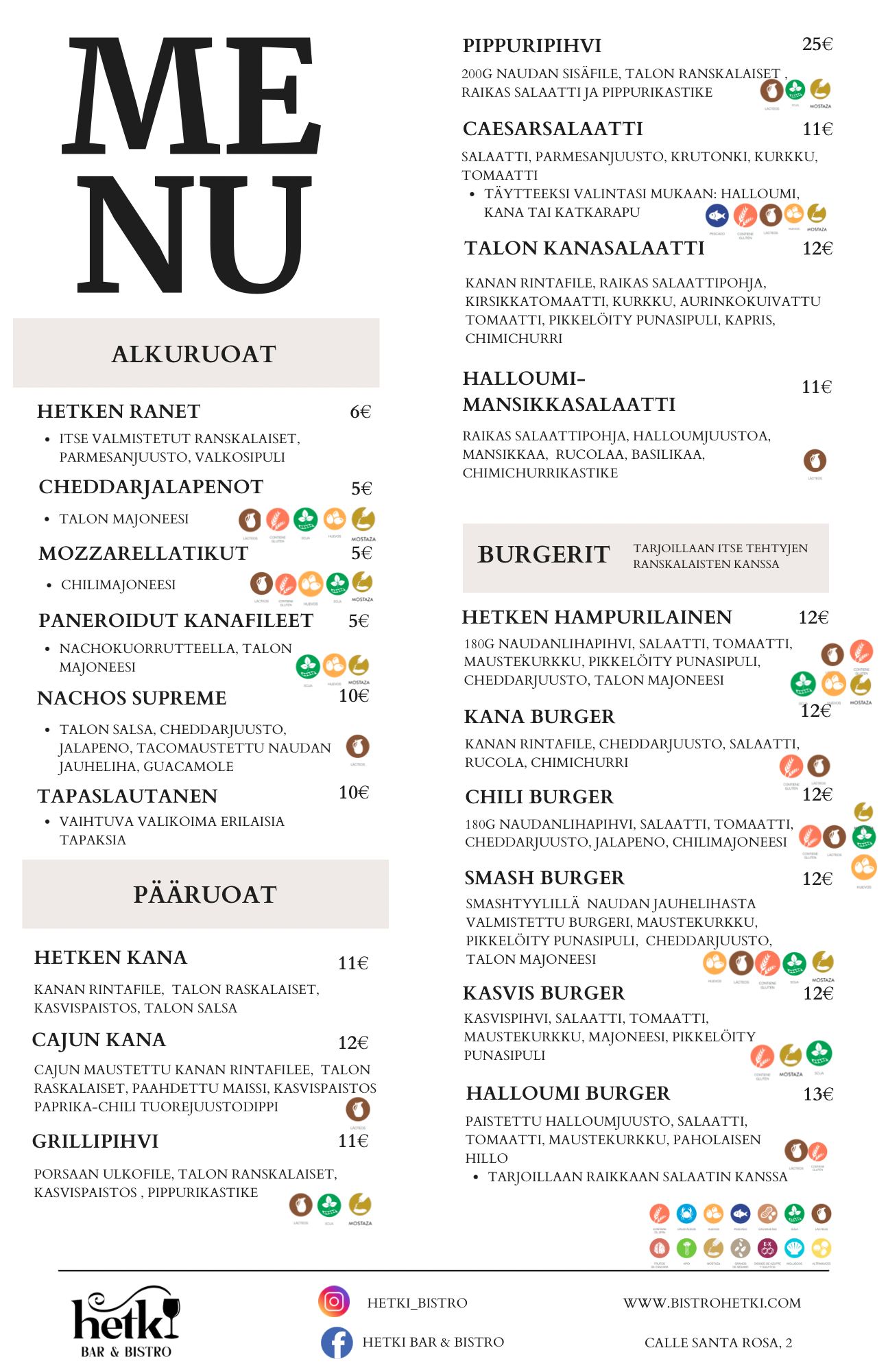 Main menu