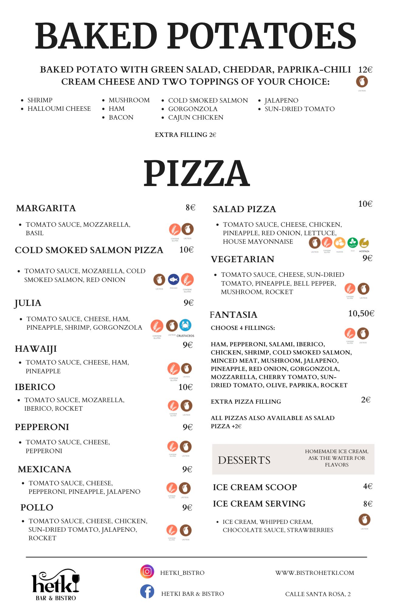 Pizza menu eng